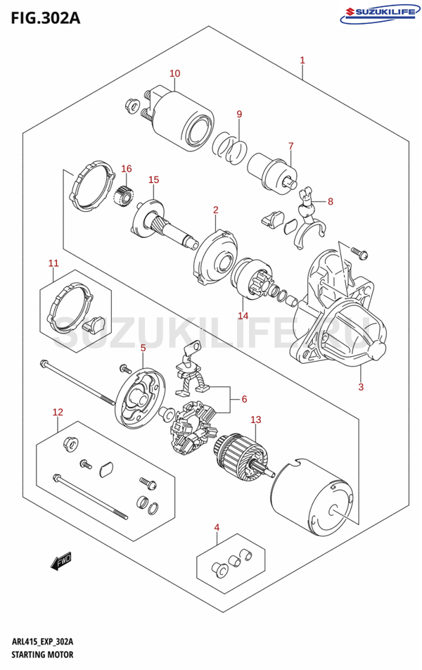 302A - STARTING MOTOR