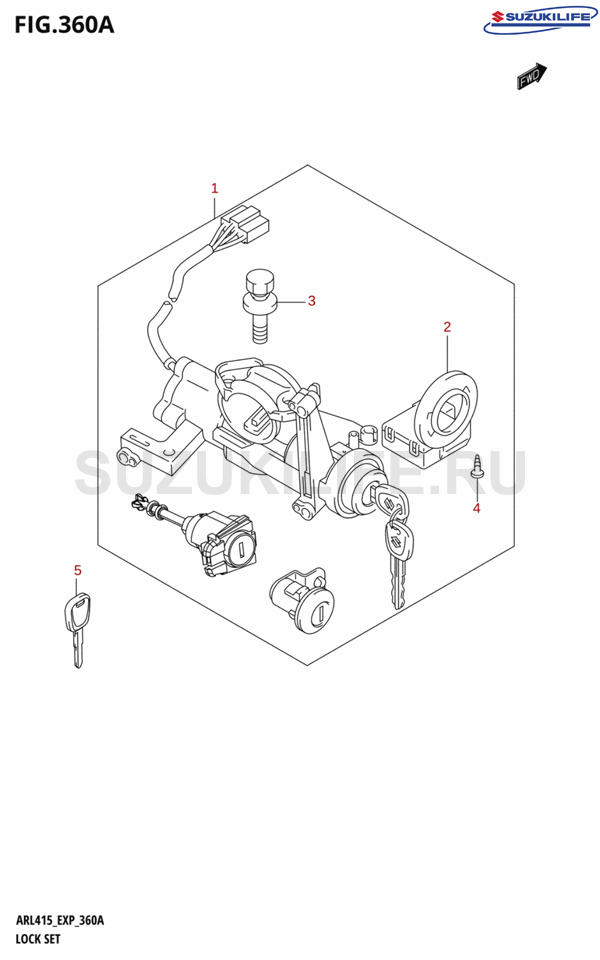 360A - LOCK SET
