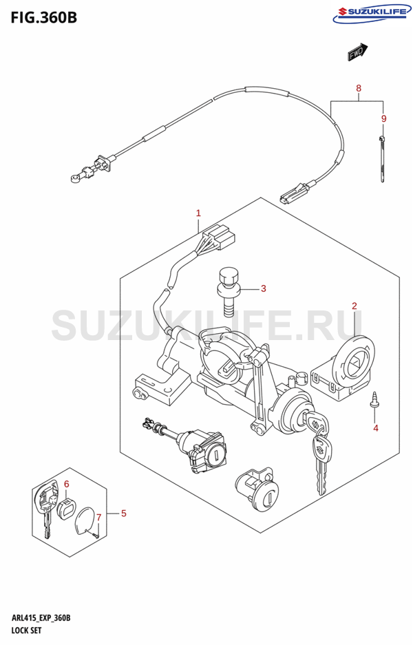 360B - LOCK SET