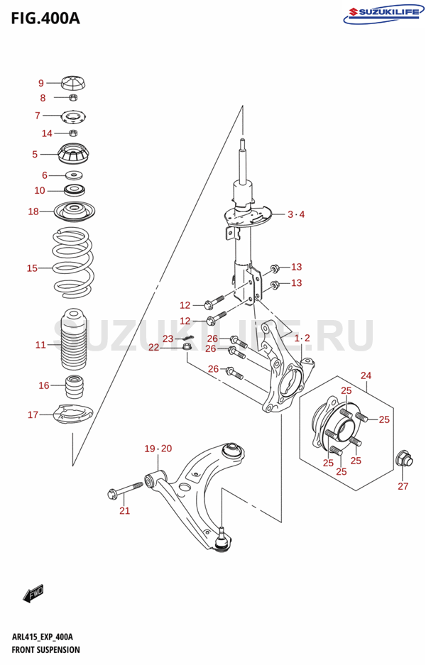 400A - FRONT SUSPENSION