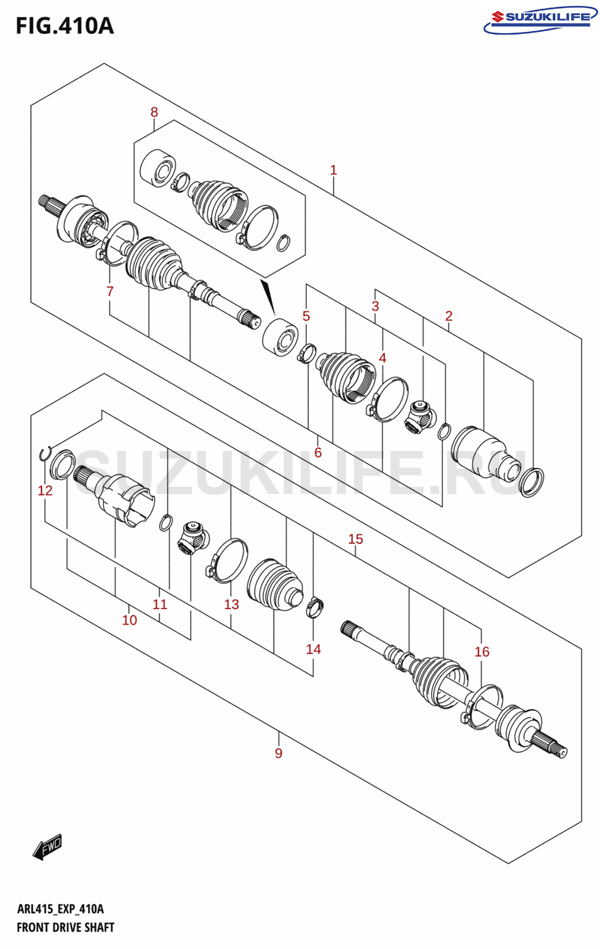 410A - FRONT DRIVE SHAFT (5MT)