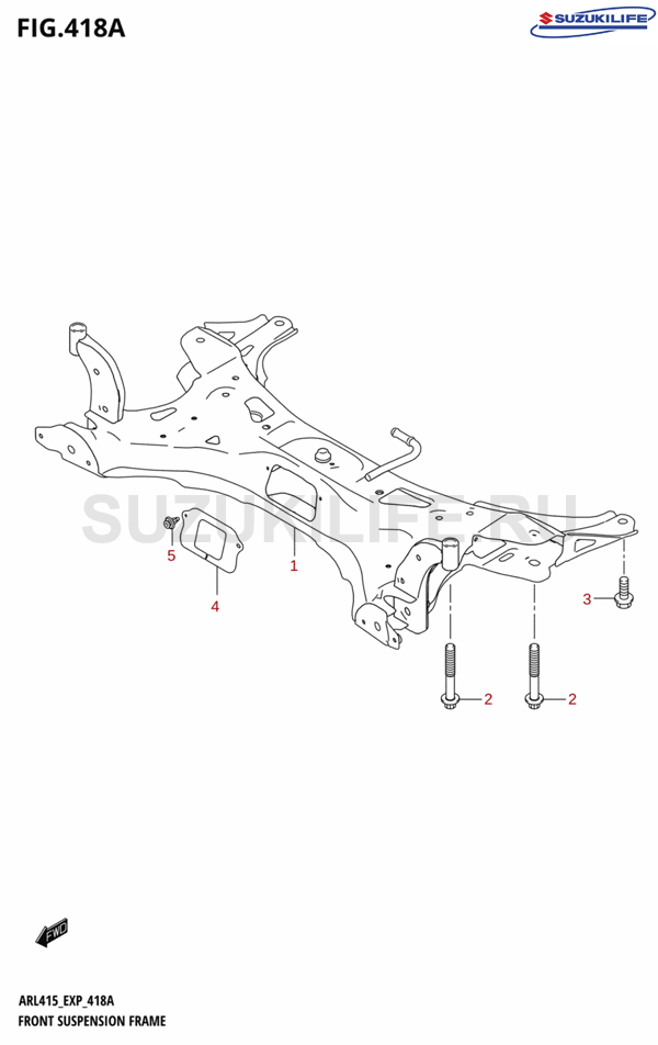 418A - FRONT SUSPENSION FRAME