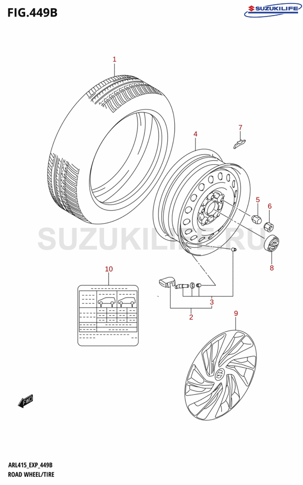 449B - ROAD WHEEL / TIRE