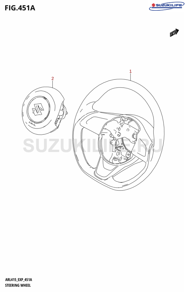 451A - STEERING WHEEL