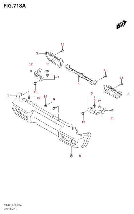 718A - REAR BUMPER