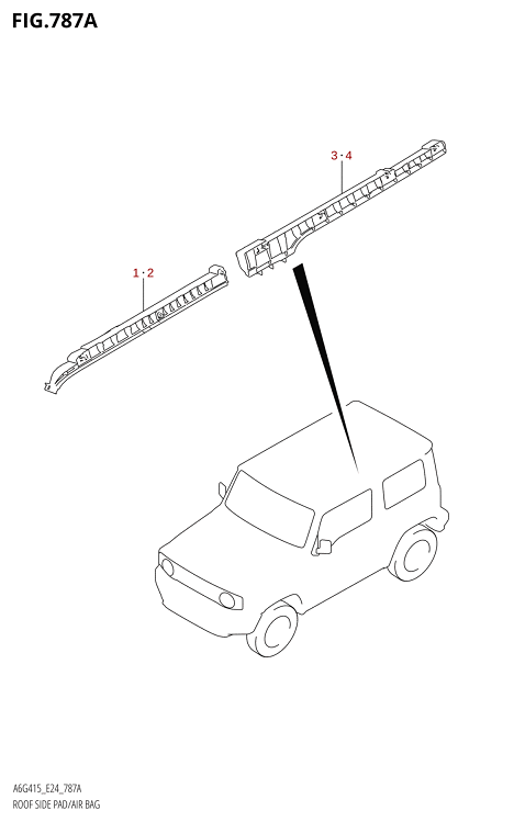 787A - ROOF SIDE PAD / AIR BAG (2AB)