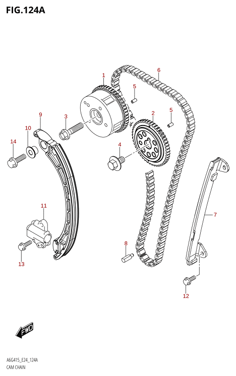 124A - CAM CHAIN
