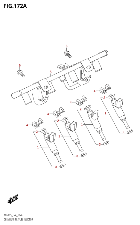 172A - DELIVERY PIPE FUEL INJECTOR