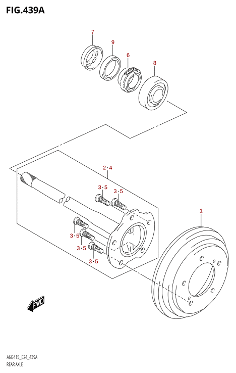439A - REAR AXLE